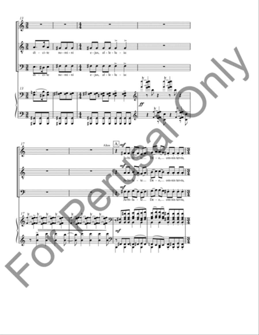 Jubilate (Choral Score) 4-Part scores gallery preview page 3