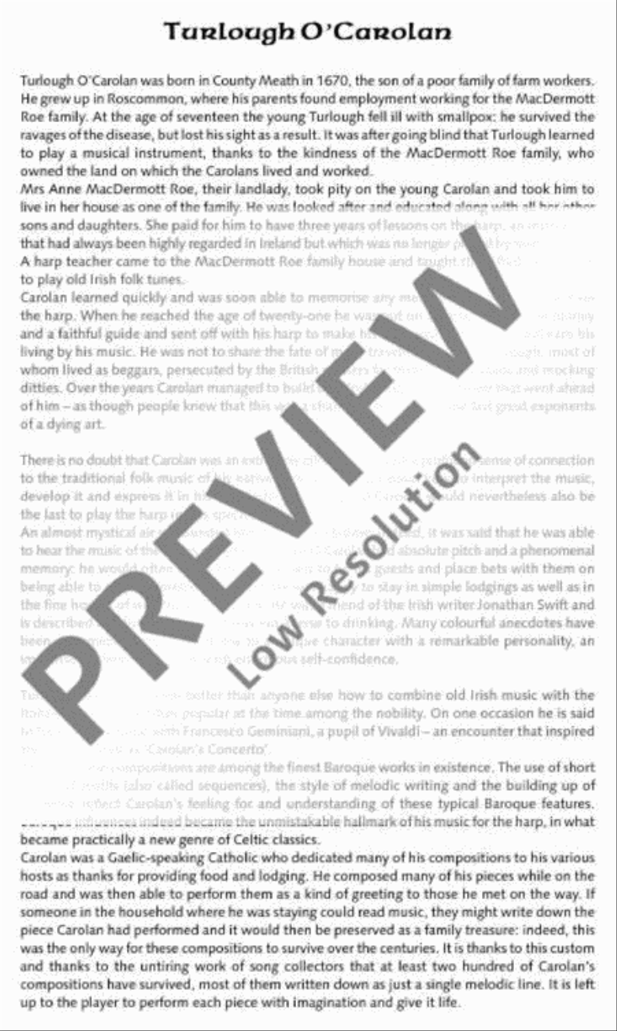 The O'Carolan Book The O'Carolan Book Flute scores gallery preview page 9
