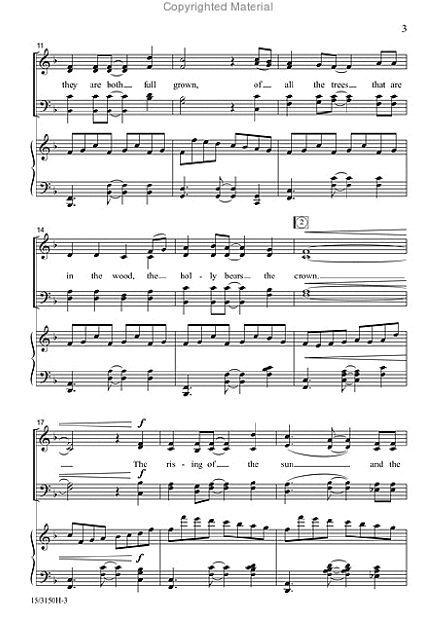 And Sweet Singing in the Choir 4-Part scores gallery preview page 3
