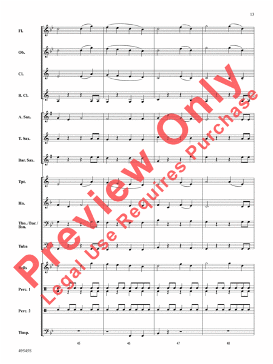 Range Rover Concert Band scores gallery preview page 14