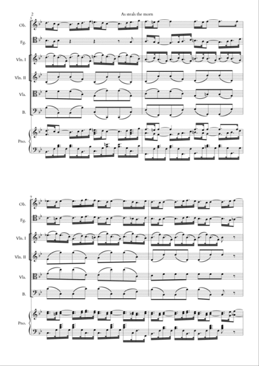 As Steals the Morn Large Ensemble scores gallery preview page 2