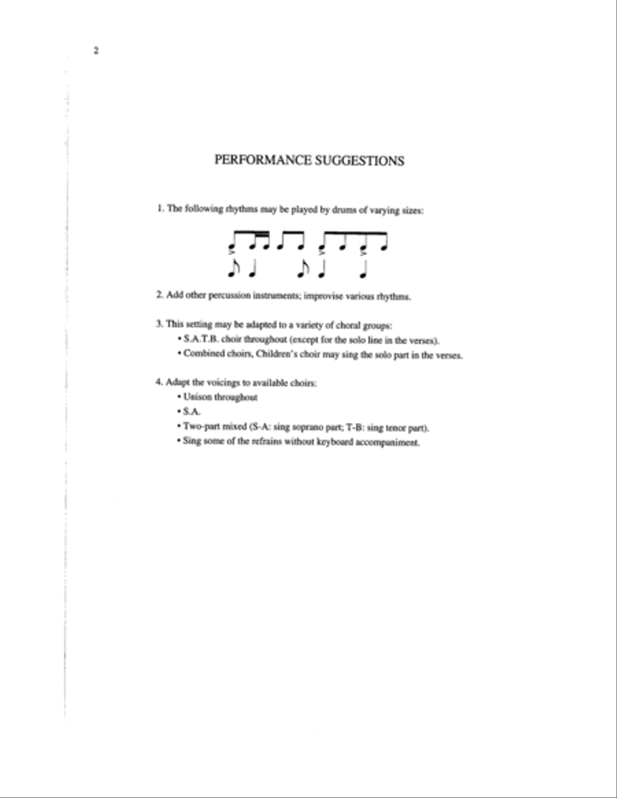 Christ Came to Live Here Among Us Choir scores gallery preview page 2