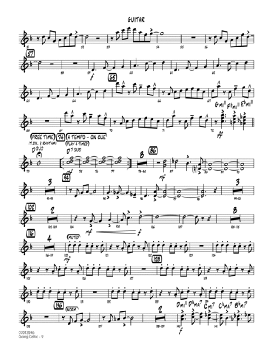 Going Celtic - Guitar Part scores gallery preview page 2