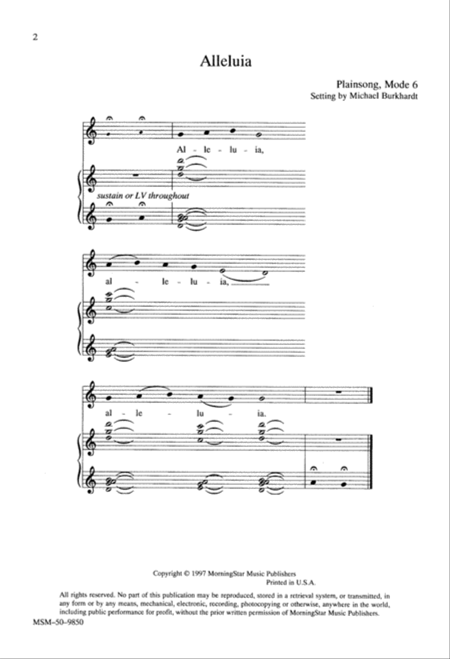 Alleluia Responses SSA scores gallery preview page 2
