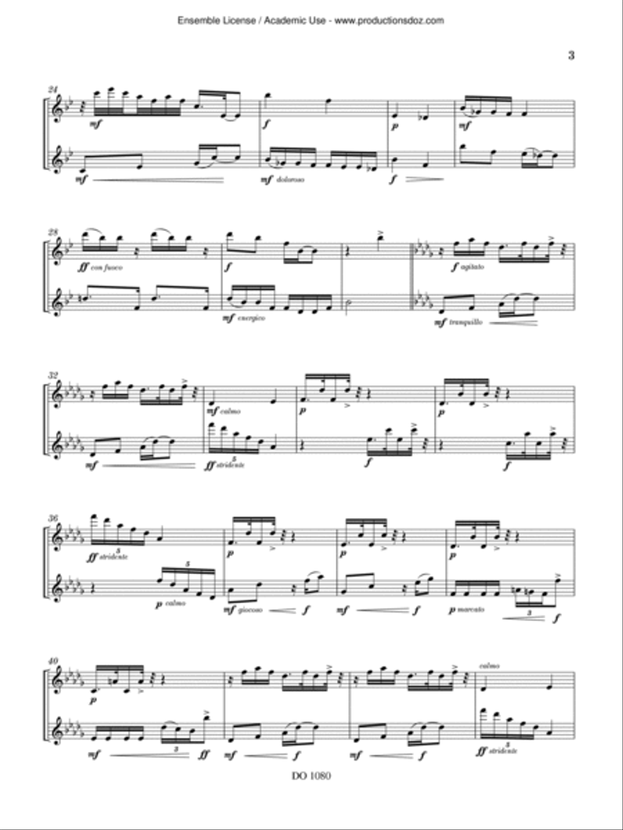 Rumba conquistadora Rumba conquistadora Flute Duet scores gallery preview page 3