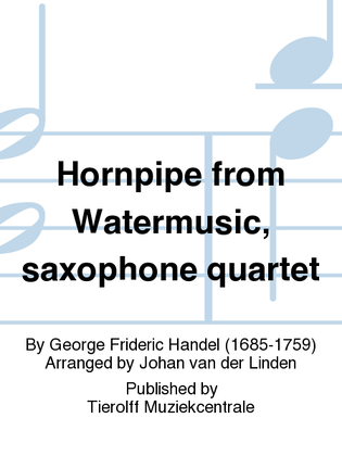 Hornpipe - from "Water Music", Saxophone Quartet