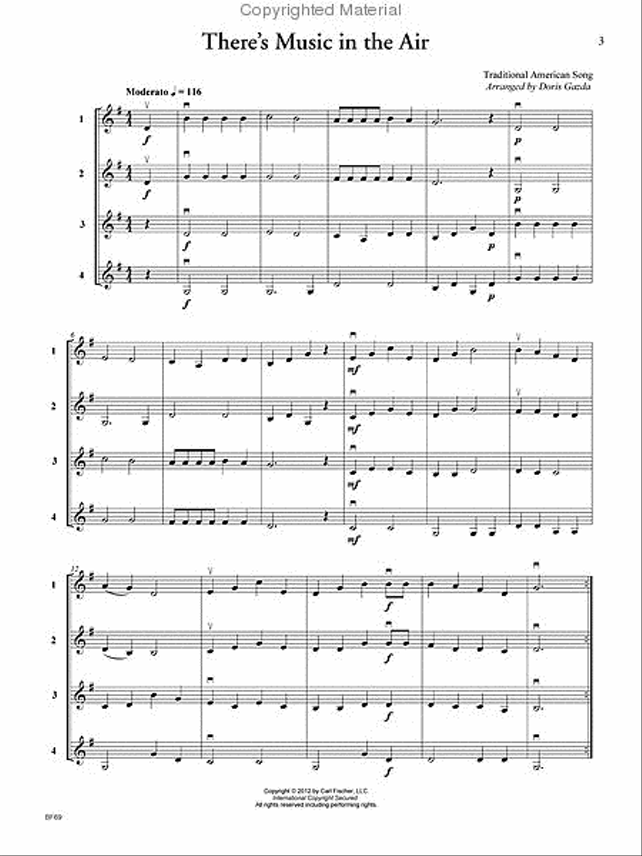 Progressive Quartets for Strings String Orchestra scores gallery preview page 2