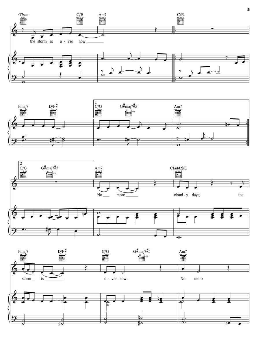 The Storm Is Over Now The Storm Is Over Now Acoustic Guitar scores gallery preview page 5