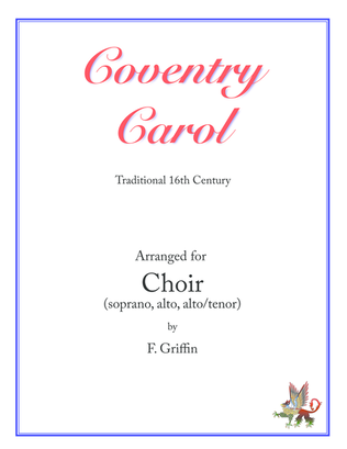 Coventry Carol for SAA/SAT choir