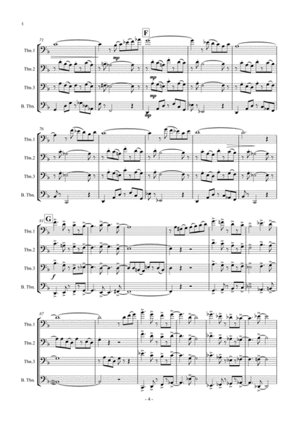 "Little Suite" for Trombone Quartet ; Score and Parts image number null