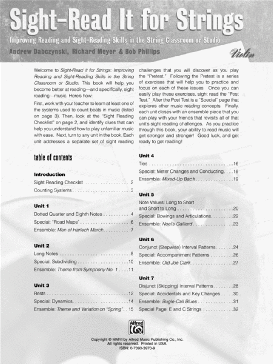 Sight-Read It for Strings (Violin) Chamber Orchestra scores gallery preview page 2