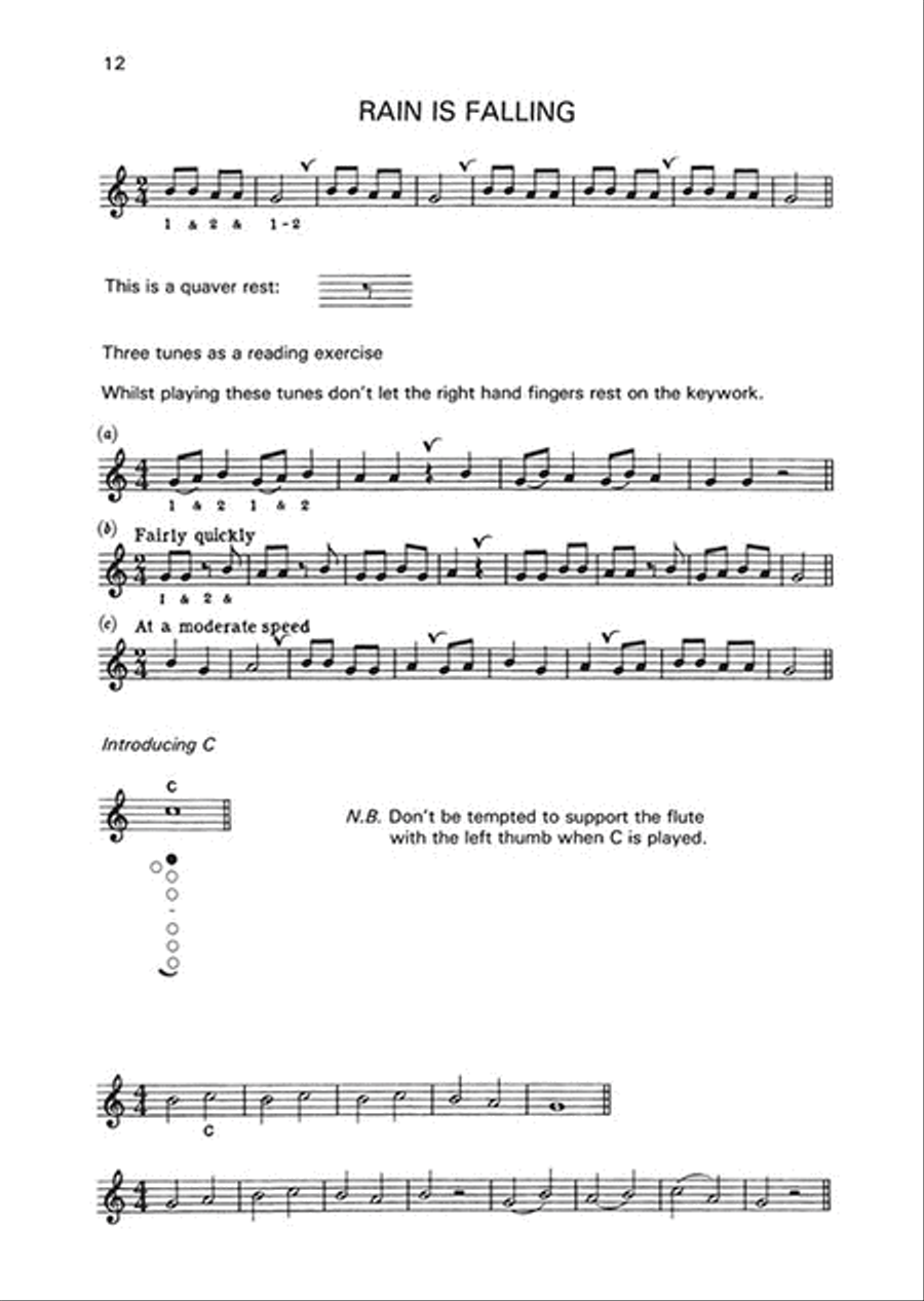 Beginner's Book for the Flute – Part One Flute scores gallery preview page 3