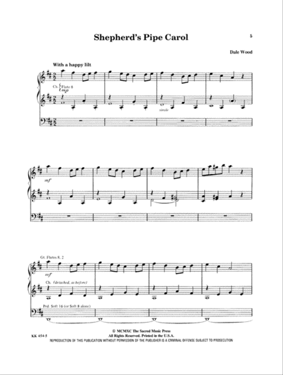 Wood Works for Christmas Organ Solo scores gallery preview page 3