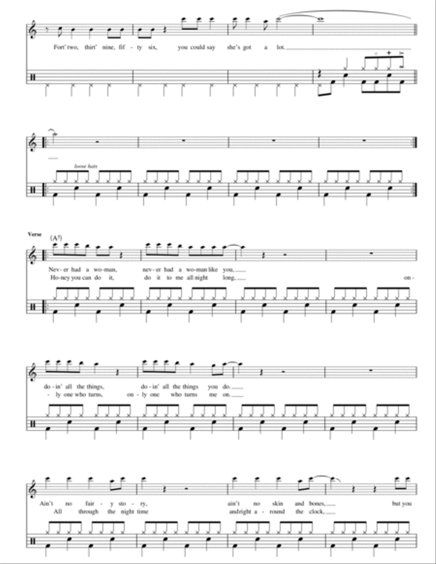 Whole Lotta Rosie (Drums) Piano scores gallery preview page 2