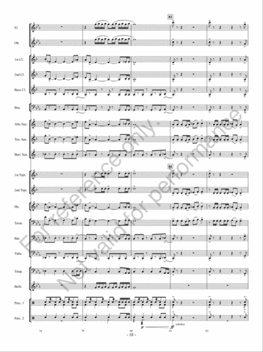 Implacato Concert Band scores gallery preview page 17