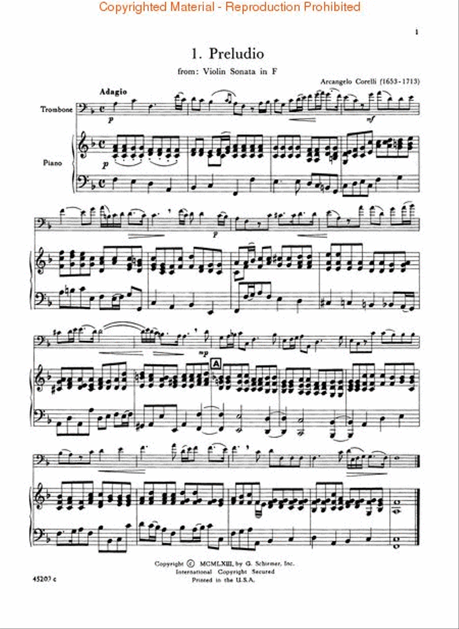 Solos for the Trombone Player Piano Accompaniment scores gallery preview page 2