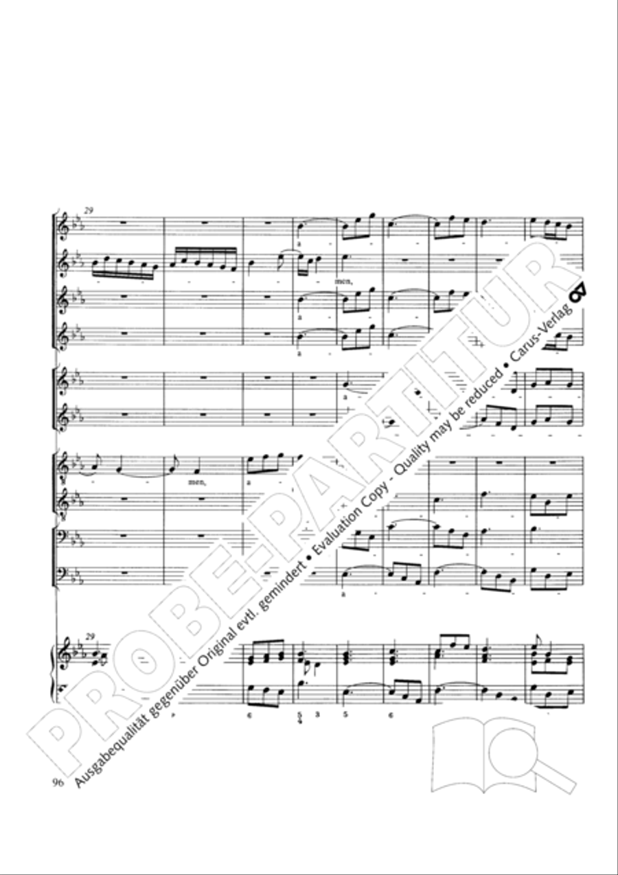Stabat mater Choir scores gallery preview page 96
