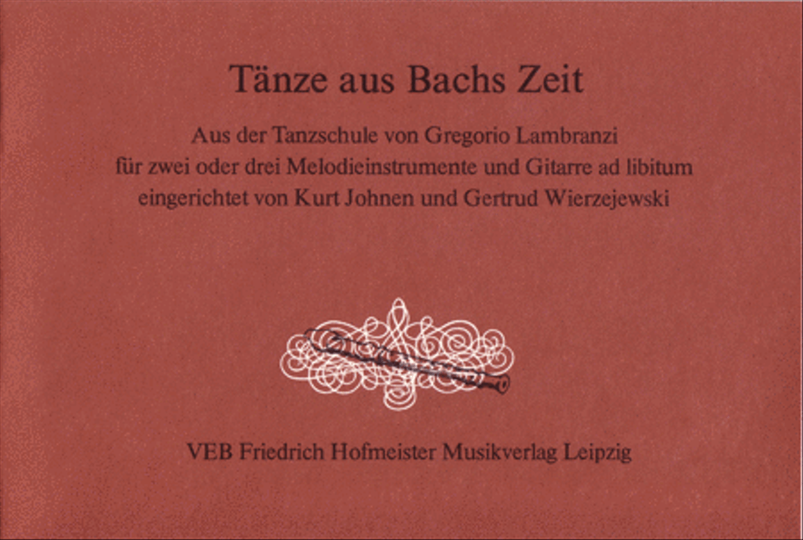 Tänze aus Bachs Zeit Score scores gallery preview page 1