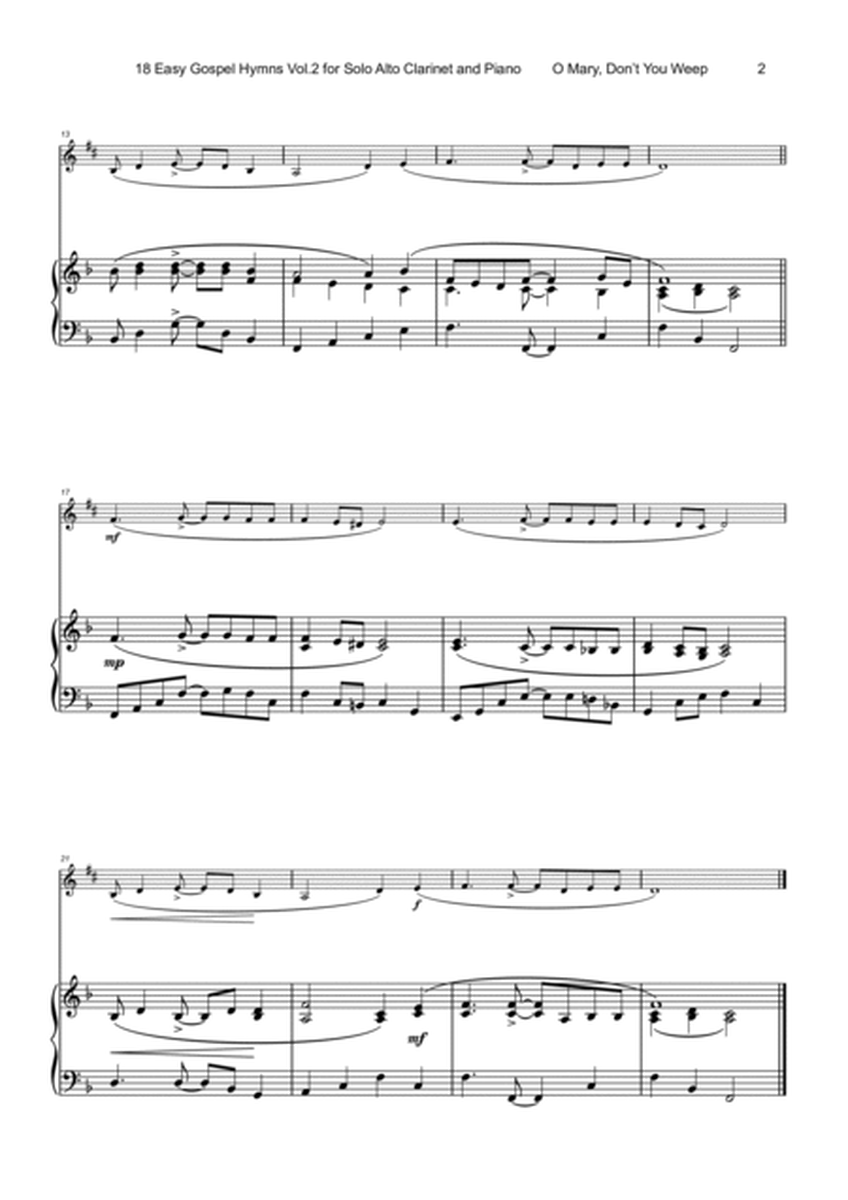 18 Gospel Hymns Vol.2 for Solo Alto Clarinet and Piano