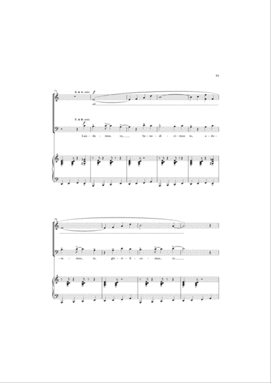 A Little Jazz Mass 4-Part scores gallery preview page 7