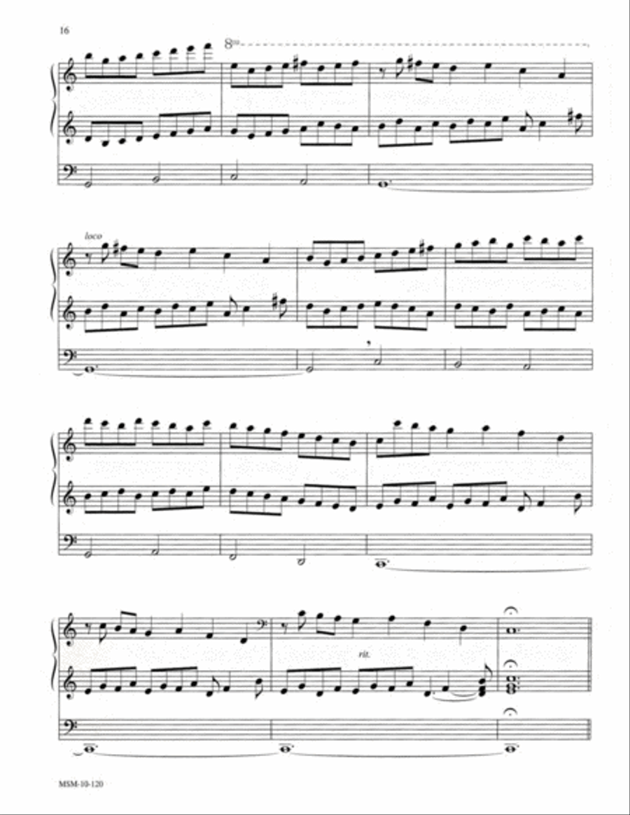 Partita on From Heaven Above to Earth I Come Organ scores gallery preview page 10