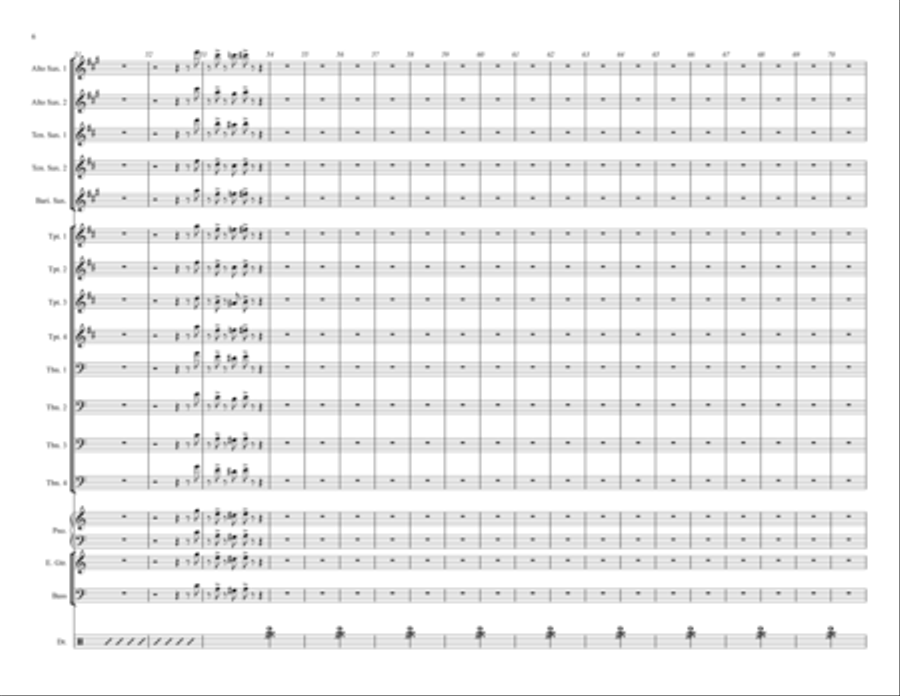 Topsy Jazz Ensemble scores gallery preview page 6
