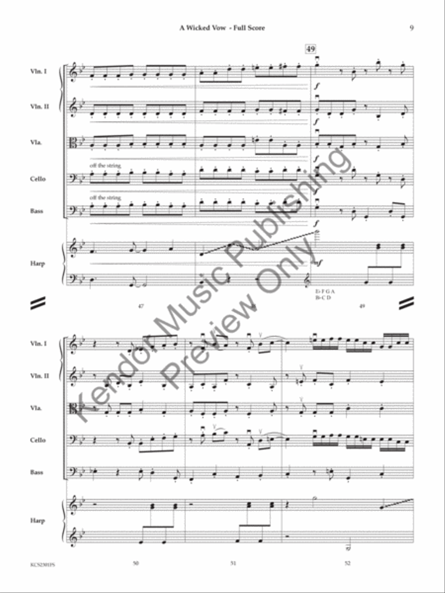 Wicked Vow String Orchestra scores gallery preview page 10