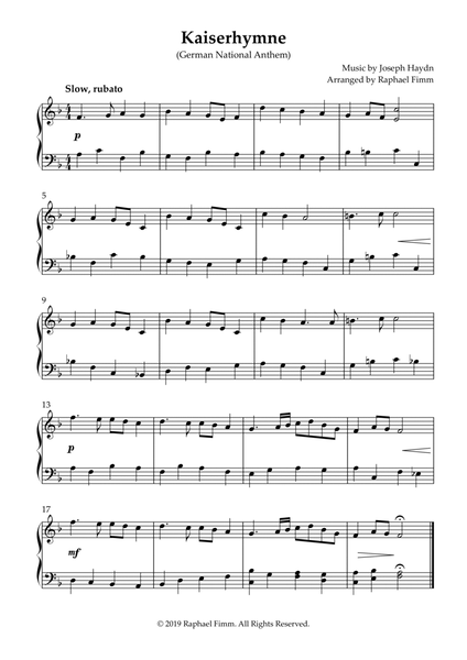 Kaiserhymne (German National Anthem) image number null