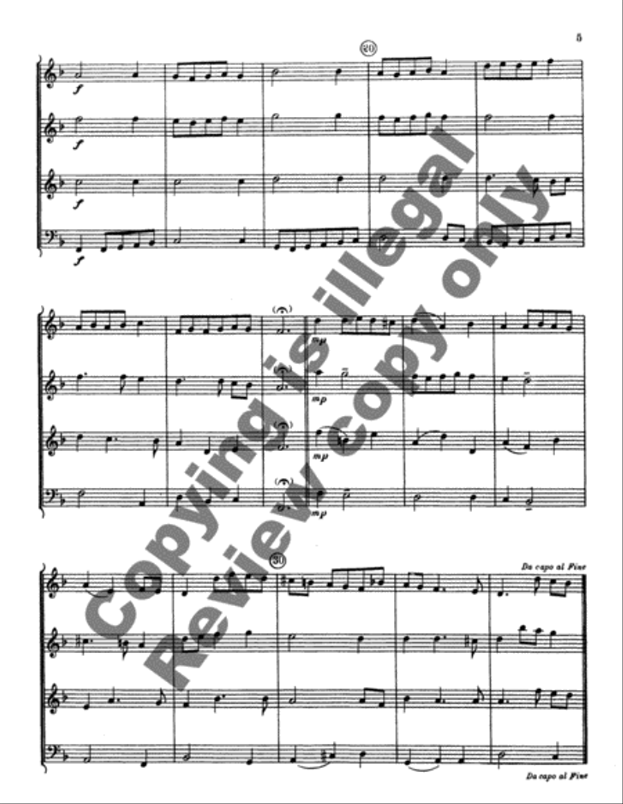 Ten Songs and Dances of the Playhouse 4-Part scores gallery preview page 12