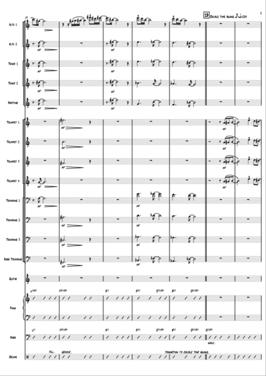 Savvy Man Blues Jazz Ensemble scores gallery preview page 3