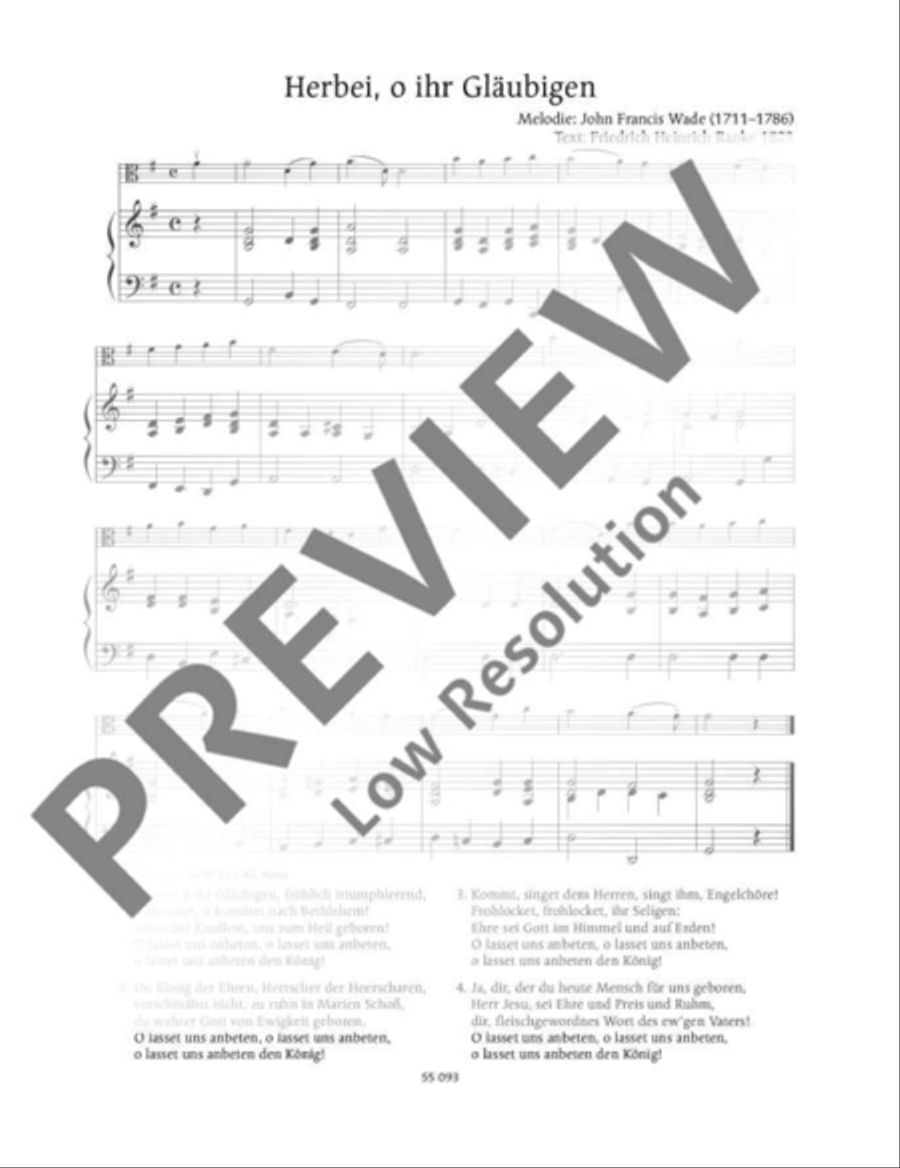 Herbei, o ihr Gläubigen Piano Accompaniment scores gallery preview page 2