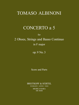 Concerto a 5 in F major Op. 9/3