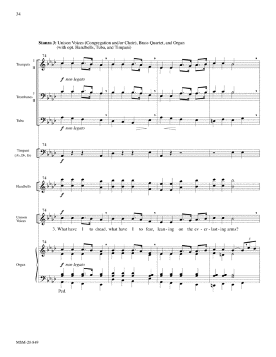 Festive Hymn Settings, Set 8 Hymns of Praise and Jubilation 4-Part scores gallery preview page 16