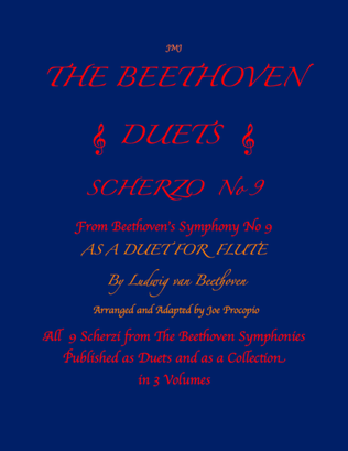 The Beethoven Duets For Flute Scherzo No. 9