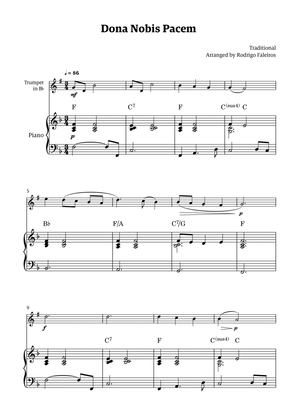 Dona Nobis Pacem - for trumpet (with piano accompaniment with chords)
