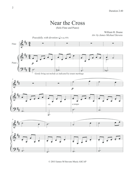 Near the Cross (Flute Solo with Piano) image number null