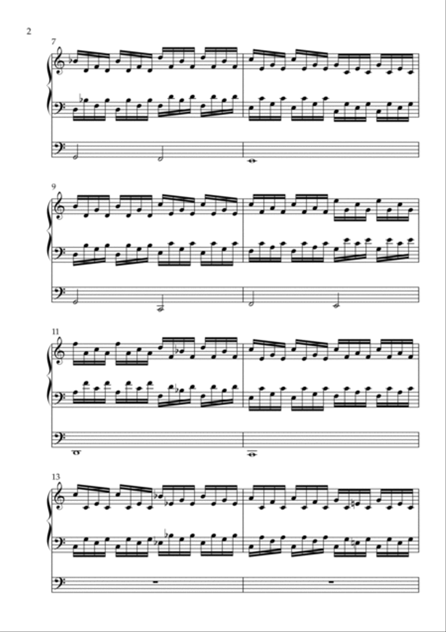 Toccatina on Midden in de Winternacht, Op. 183 (Organ Solo) by Vidas Pinkevicius Organ Solo scores gallery preview page 2