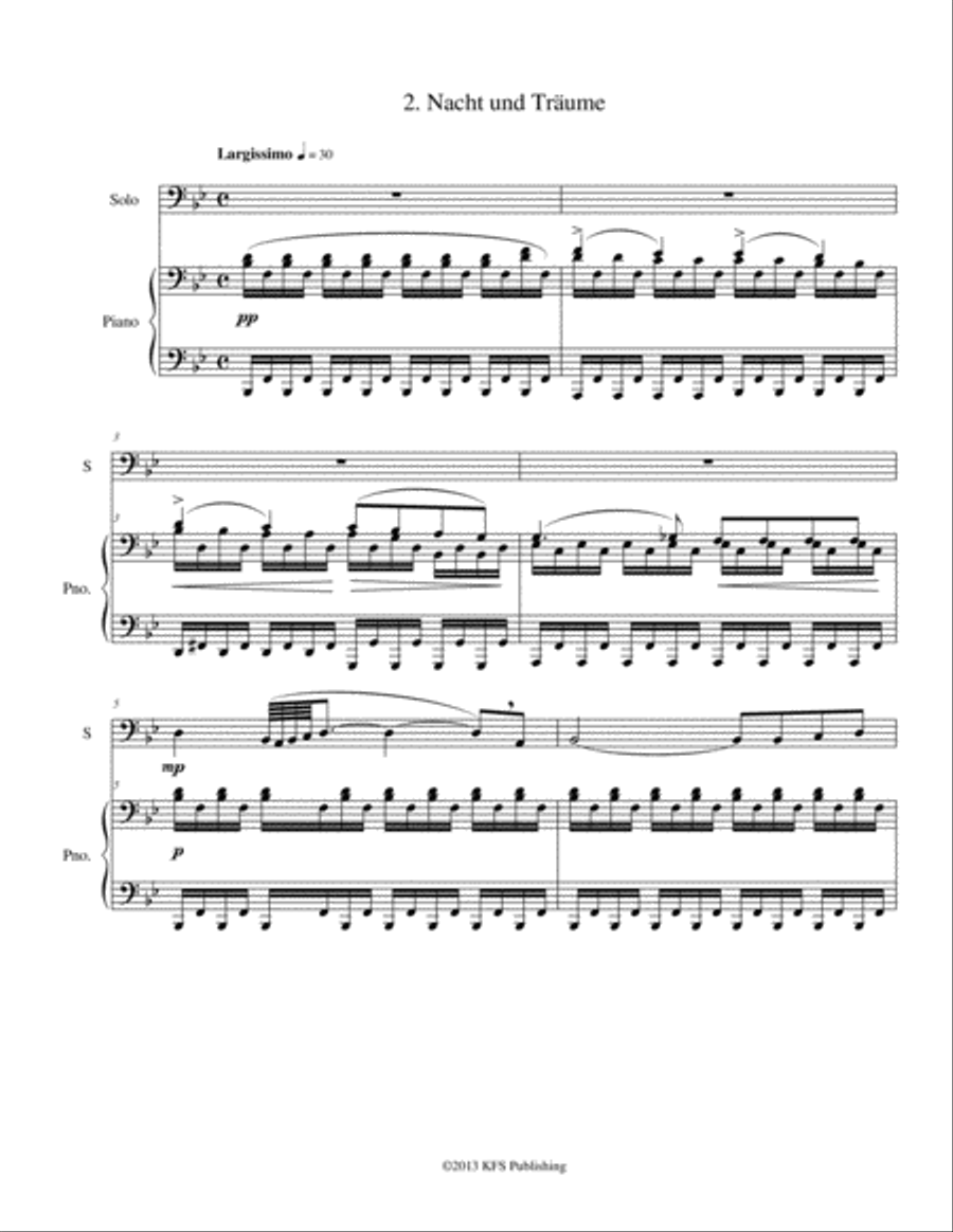 Nine Schubert Art Songs - bass trombone Trombone scores gallery preview page 5