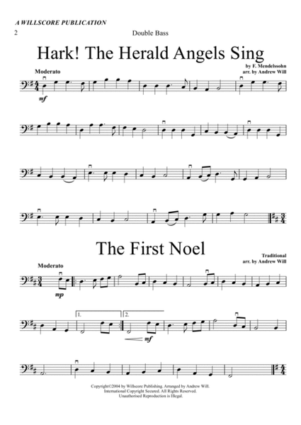 Christmas Carol Selections - Double Bass image number null