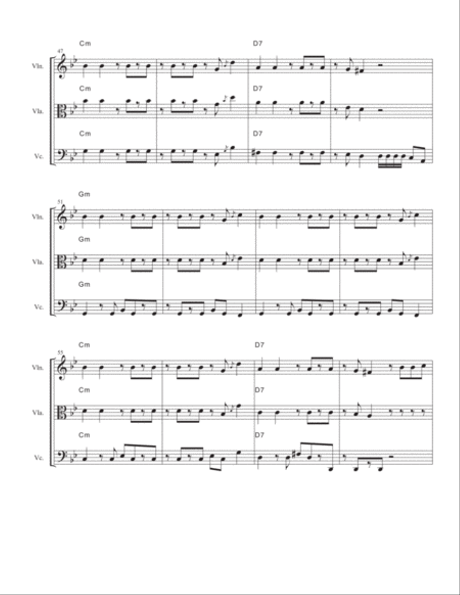 Bad Guy String Trio scores gallery preview page 5
