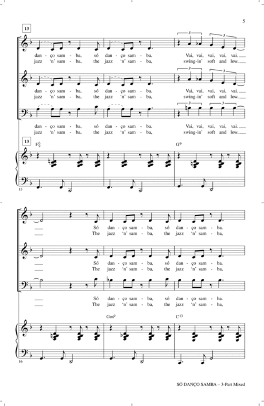 So Danco Samba (Jazz 'N' Samba) 3-Part scores gallery preview page 3