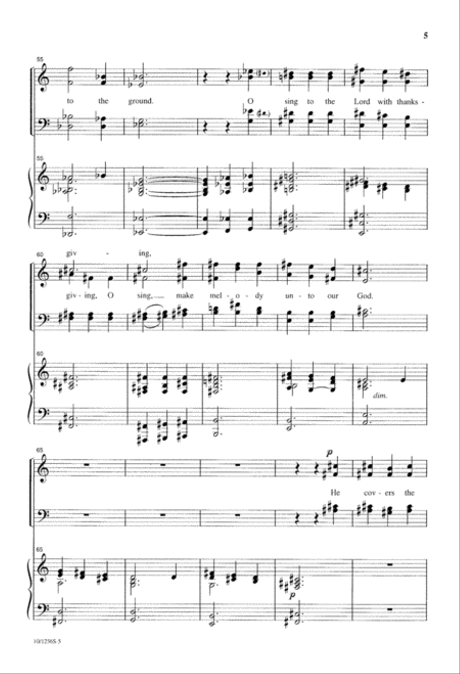 Psalm 147 4-Part scores gallery preview page 5