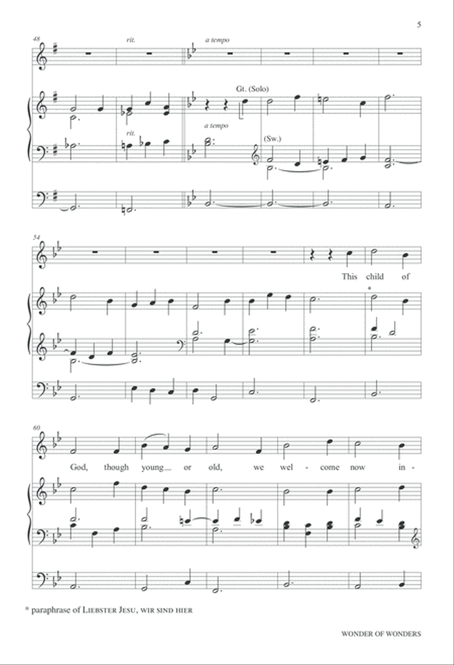 Wonder of Wonders Unison Choir scores gallery preview page 14