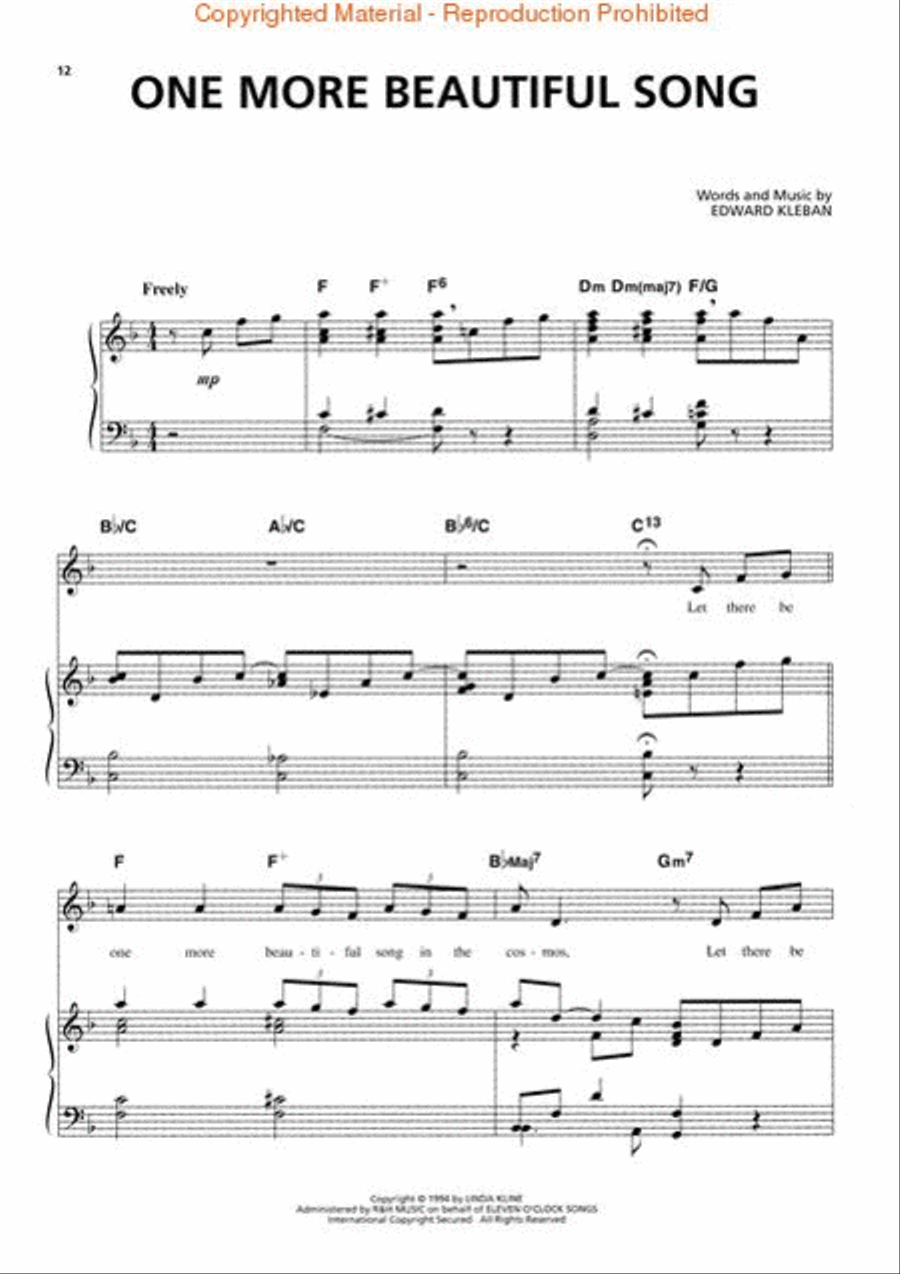 A Class Act Piano, Vocal, Guitar scores gallery preview page 3