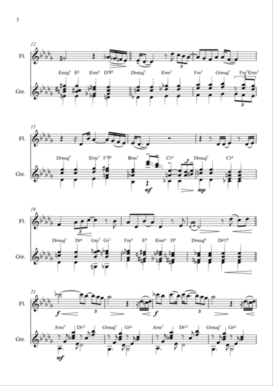 The Christmas Song (chestnuts Roasting On An Open Fire) Flute scores gallery preview page 6
