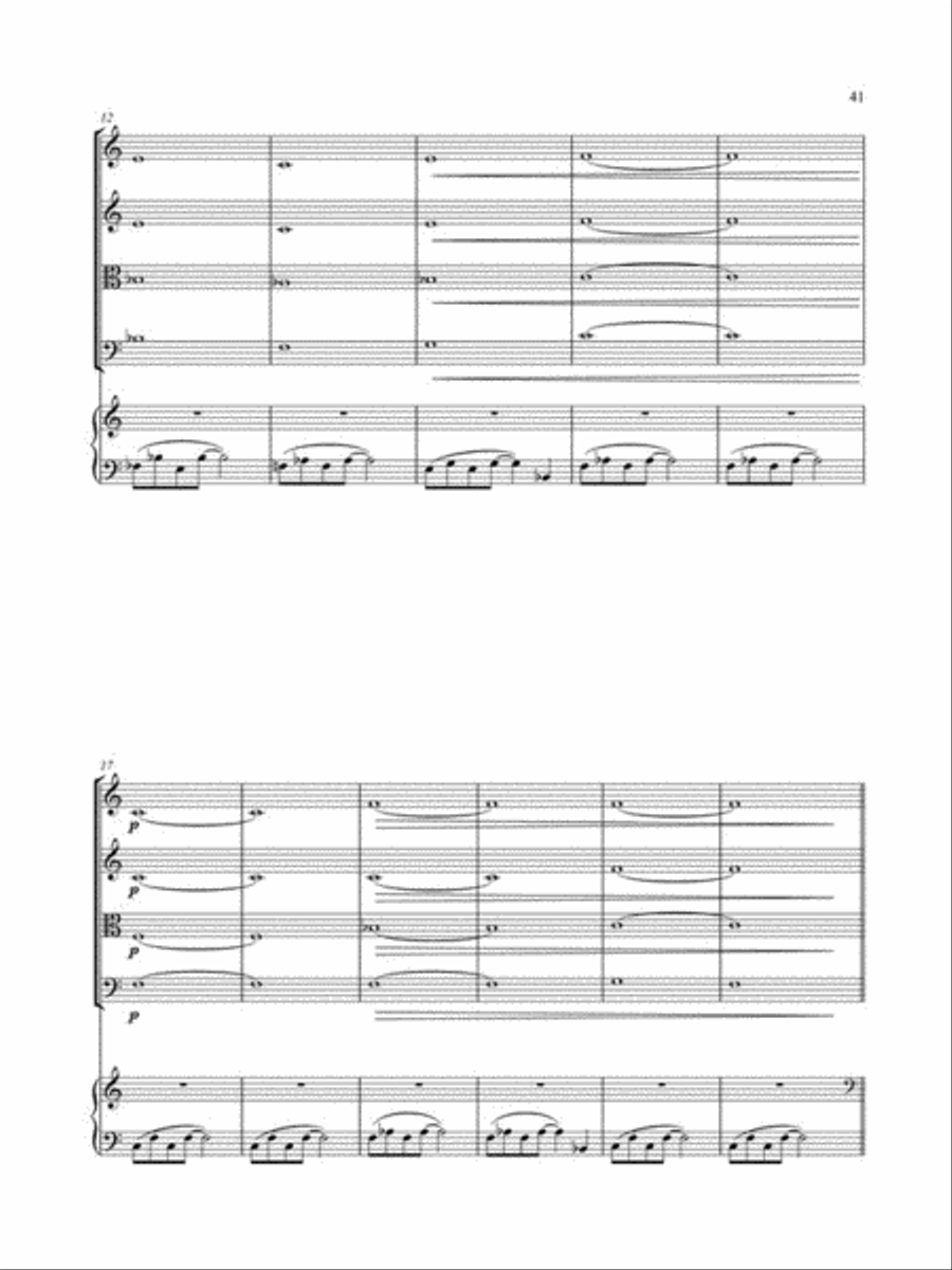Glassworks - Opening, Etudes No.2 & 5 Piano Quintet scores gallery preview page 4