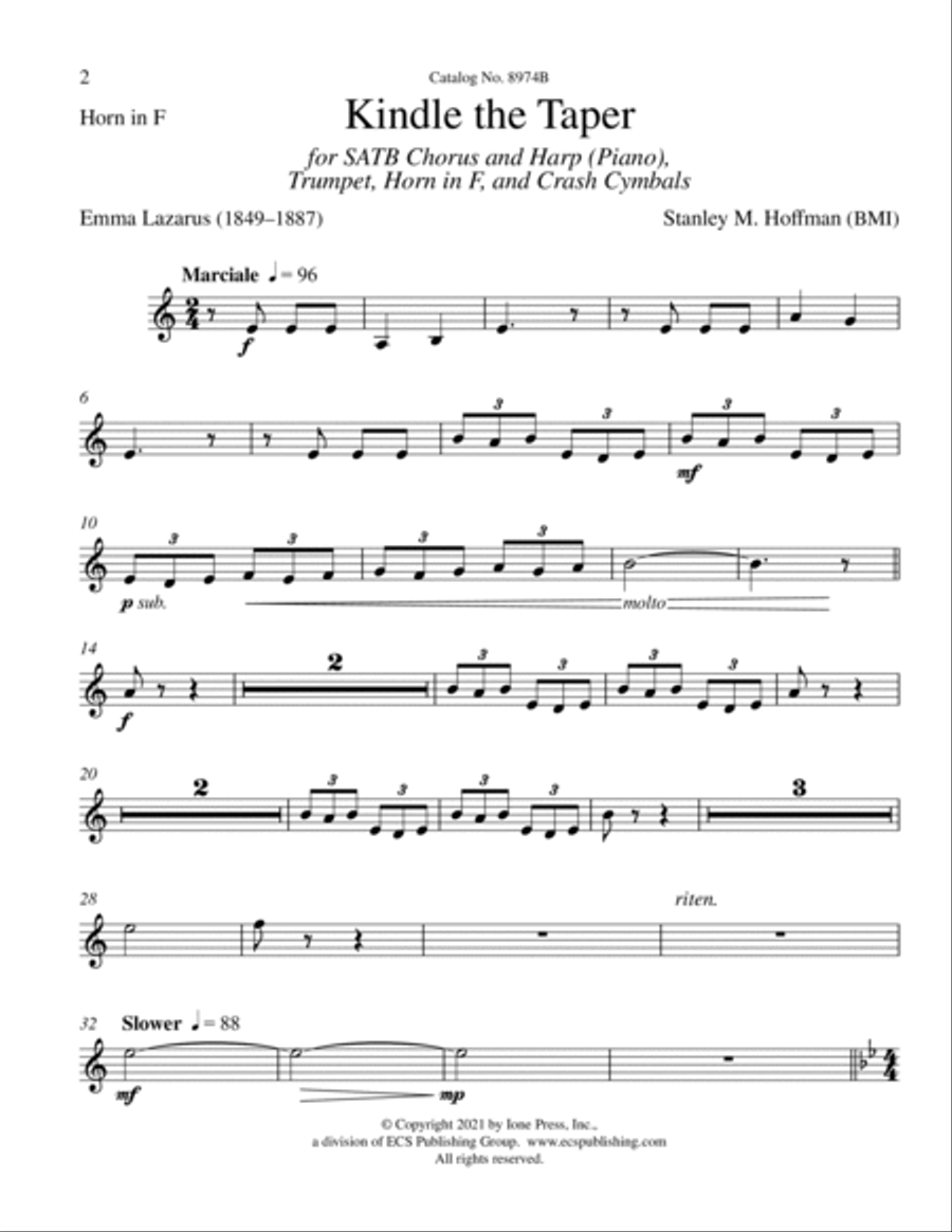 Kindle the Taper Choir scores gallery preview page 3