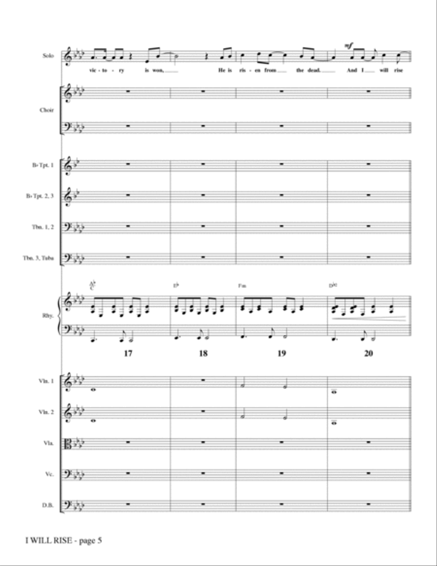 I Will Rise (with Worthy Is The Lamb) - Full Score Choir scores gallery preview page 5