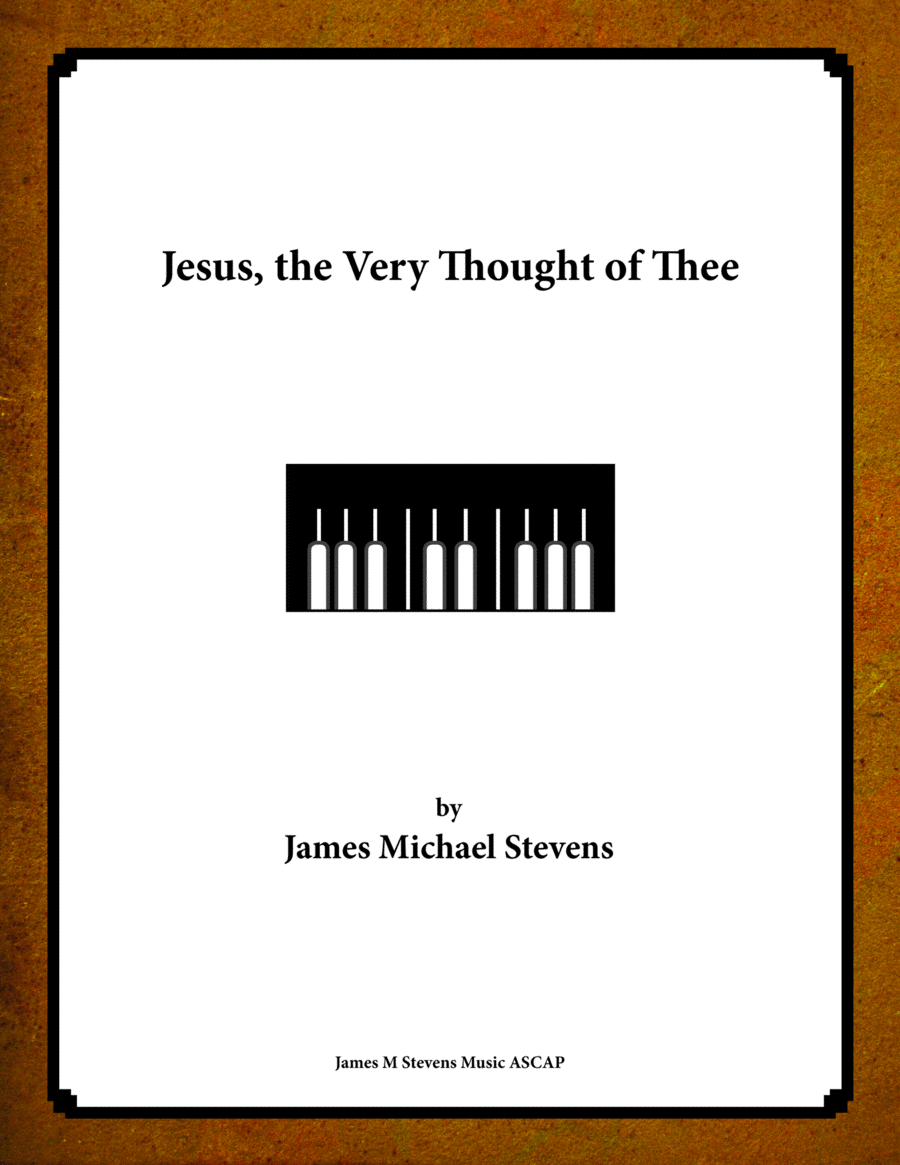 Jesus, the Very Thought of Thee Piano Solo scores gallery preview page 1