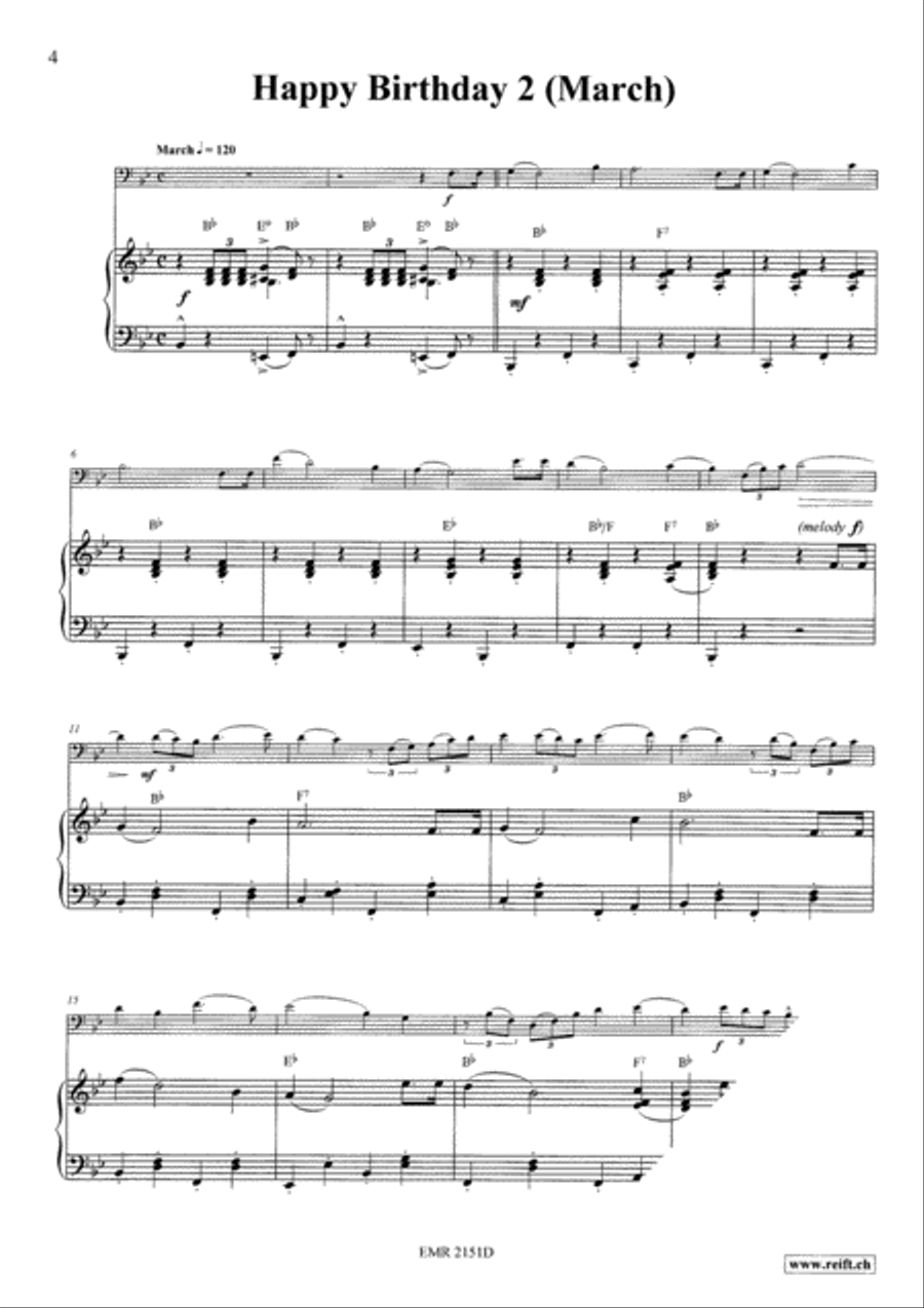 Happy Birthday Bassoon Solo scores gallery preview page 4